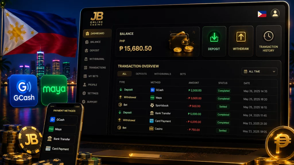 JB.COM balance transaction history GCash Maya