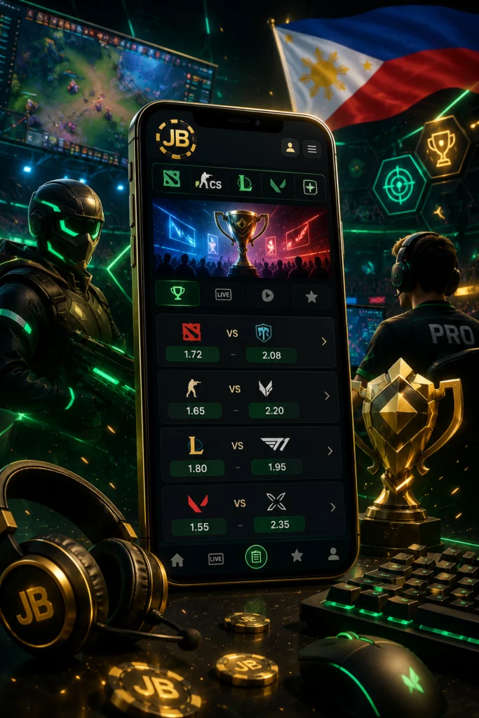 JB.COM esports betting Dota 2 CS:GO League of Legends